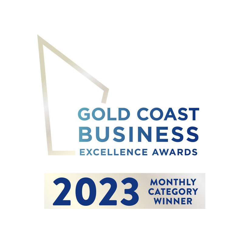 Gold Coast Business Excellence Awards 2023 Monthly Category Winner Logo